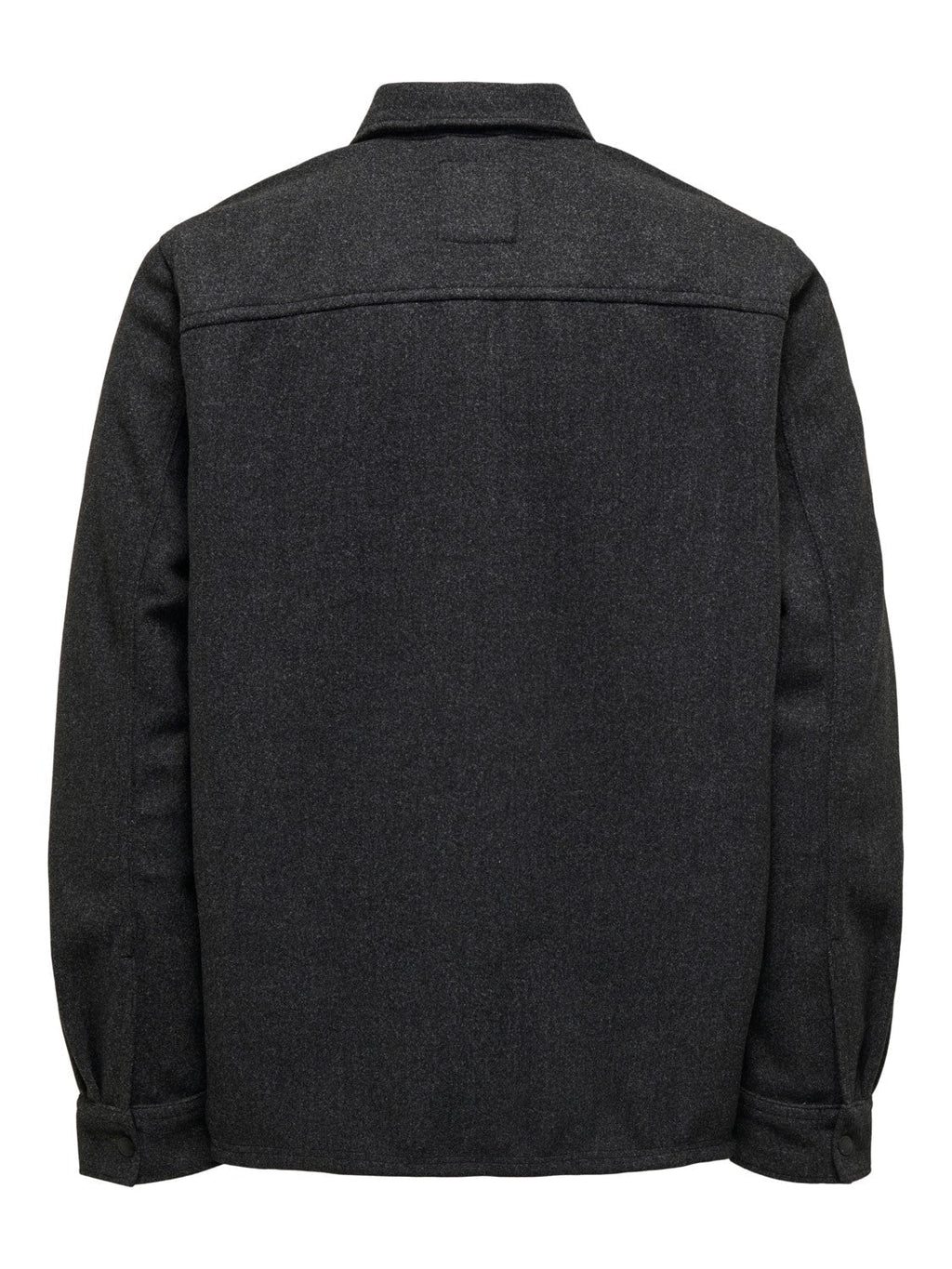 Men's Relaxed Fit Button-Down Overshirt with Chest Pockets