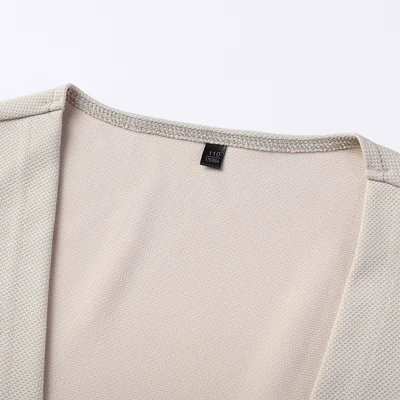 Men's Lightweight Open-Front Cardigan with Long Sleeves, product view