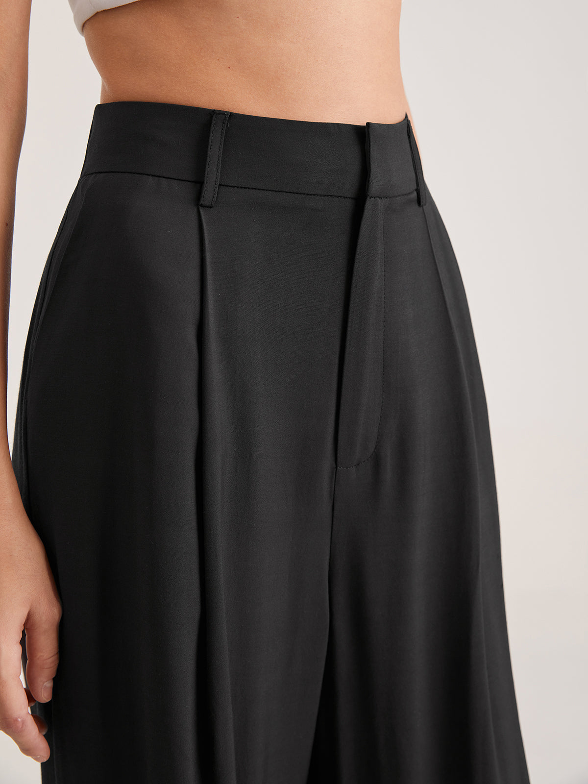 Women's High-Waisted Wide-Leg Trousers product photo
